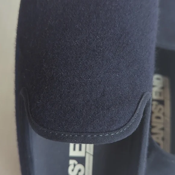 Lands' End Comfort Step Wool Slip-On Loafer Shoe Size 7.5B Blue - Picture 9 of 13